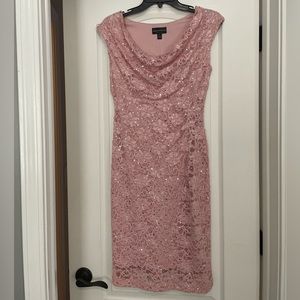 Pink sequined dress